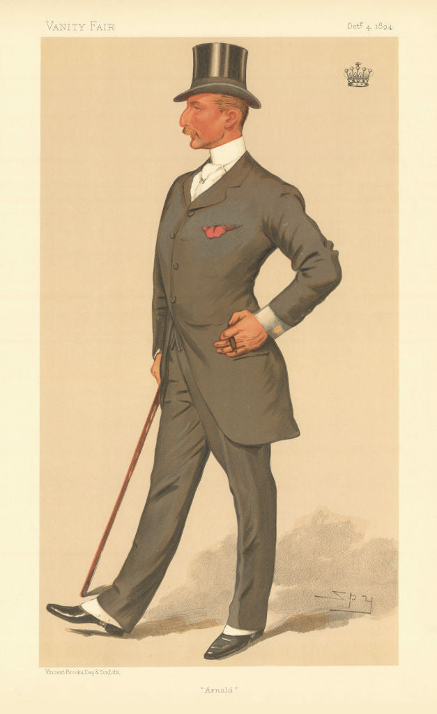 VANITY FAIR SPY CARTOON The Earl of Albemarle 'Arnold' Cheshire 1894 print